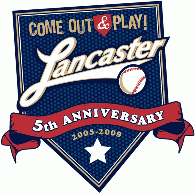 Lancaster Barnstormers 2009 Anniversary Logo iron on transfers for T-shirts